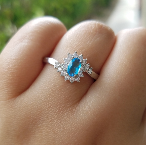 NEW! March (Aquamarine) Birthstone Silver … - Picture 3 of 10